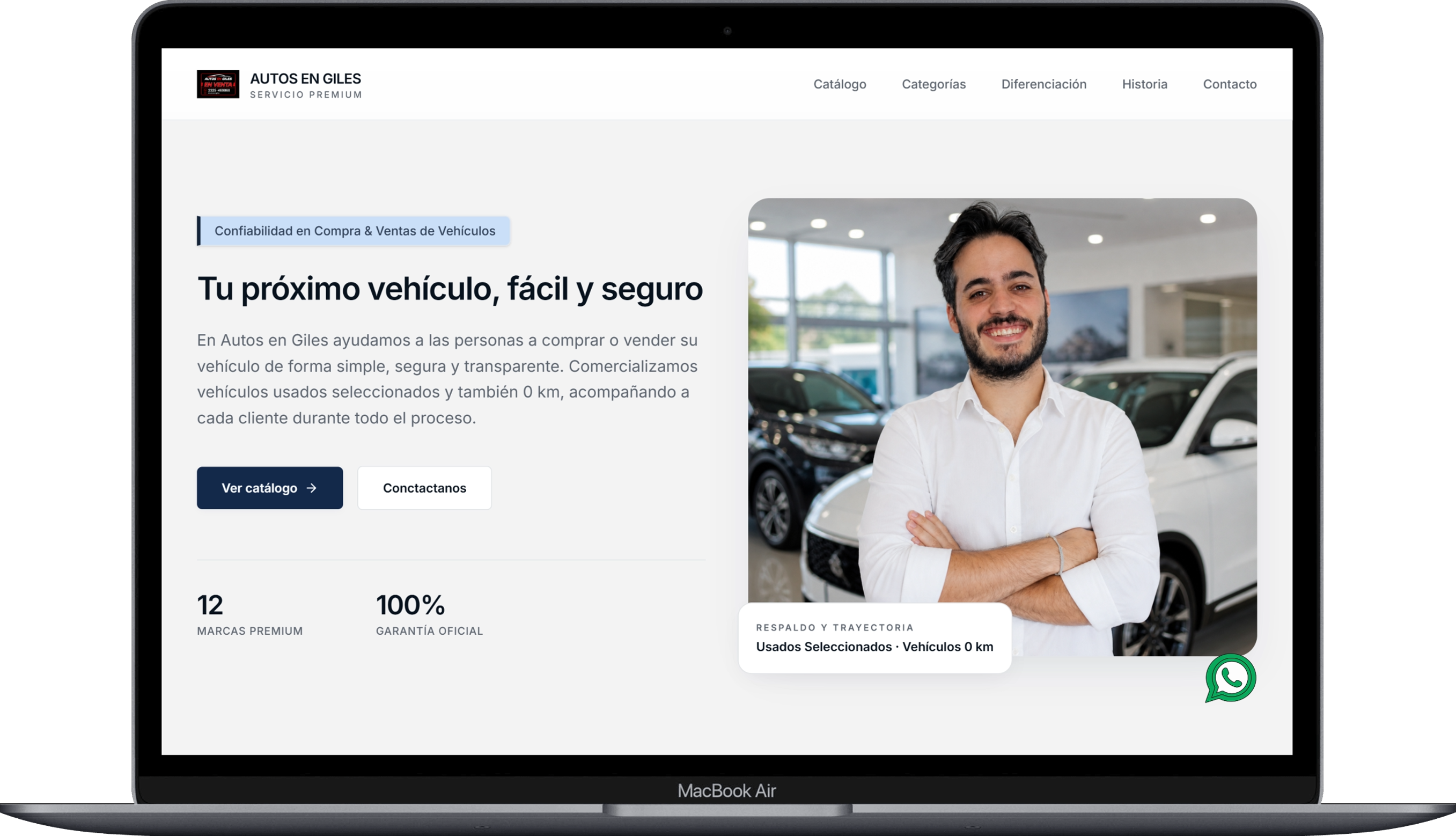 Captura del proyecto Autos en Giles